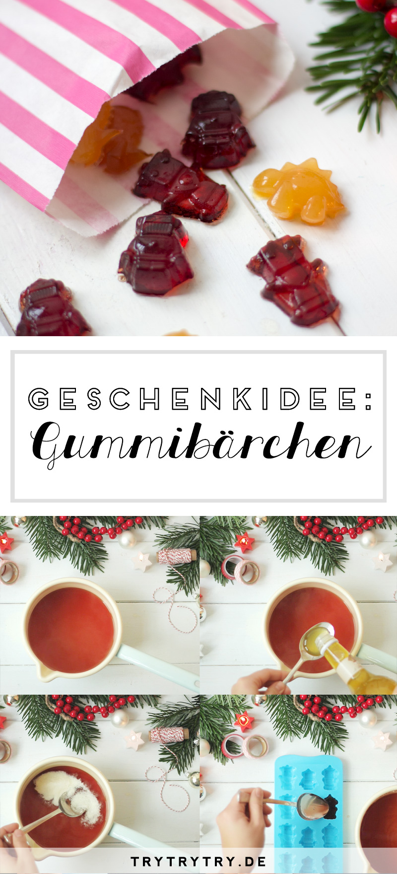 DIY Gummibärchen - kleines Geschenk zu Weihnachten