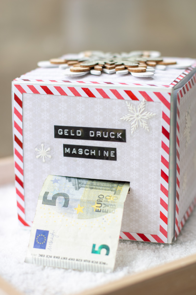 DIY Geld-Druck-Maschine - Geld-Geschenk für Weihnachten oder Geburtstag