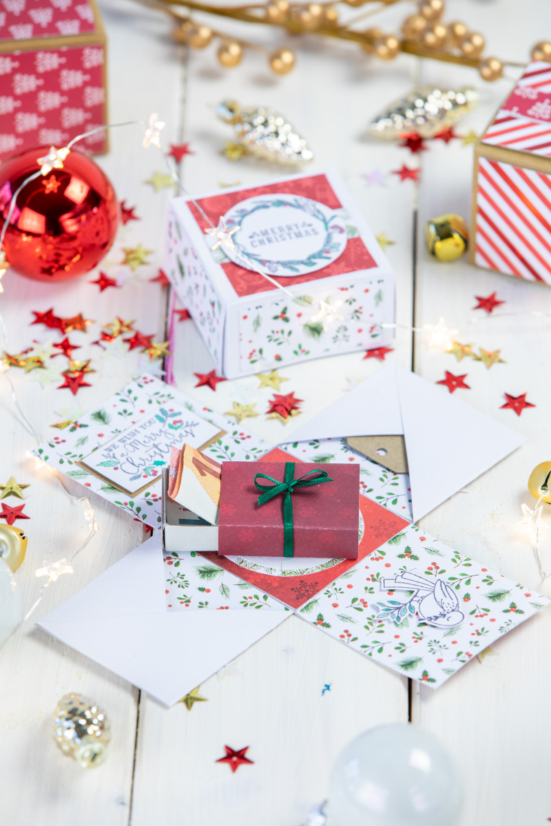 Geschenkideen für Weihnachten: Weihnachtshäuschen-Verpackung