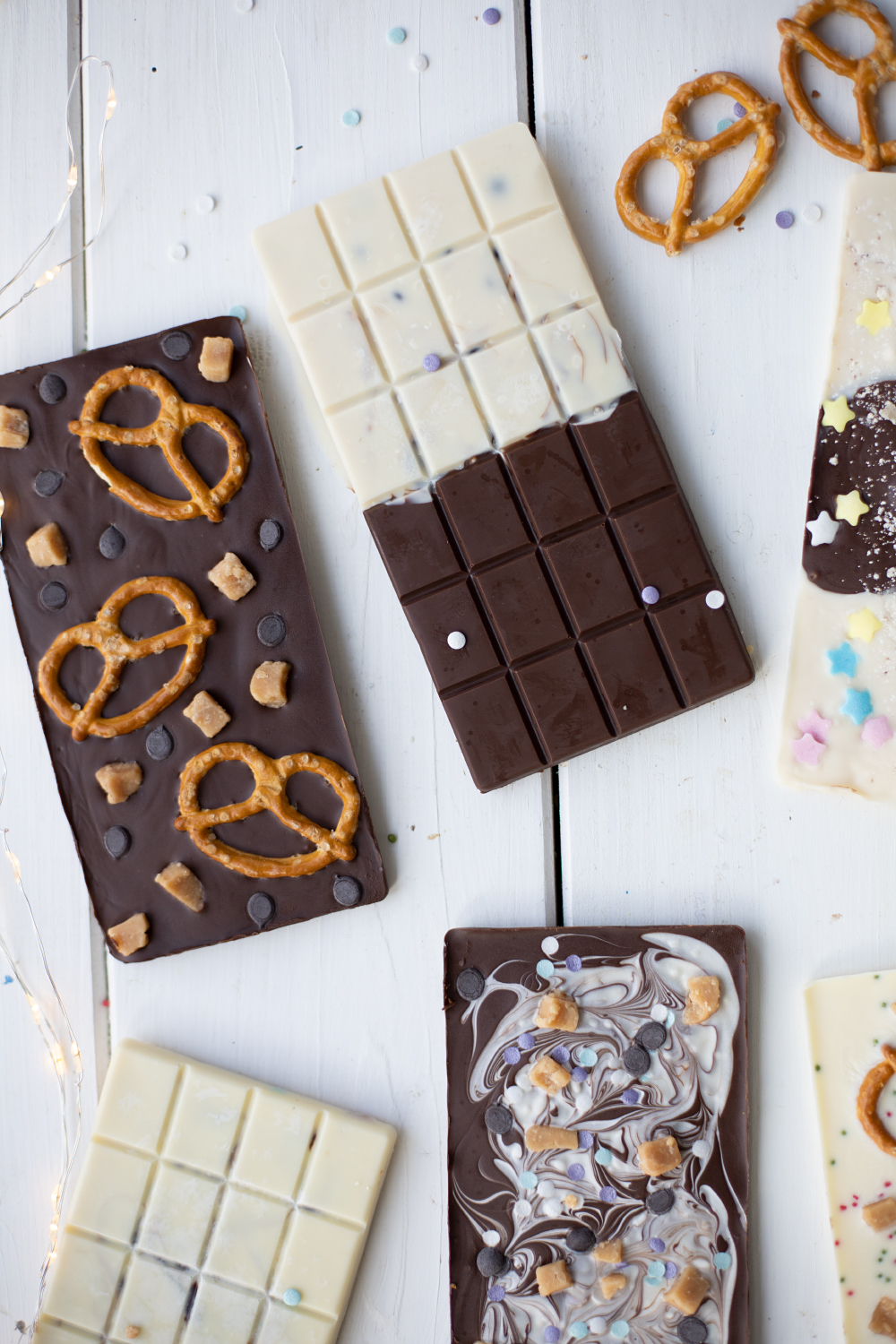 DIY chocolate bars as a gift idea