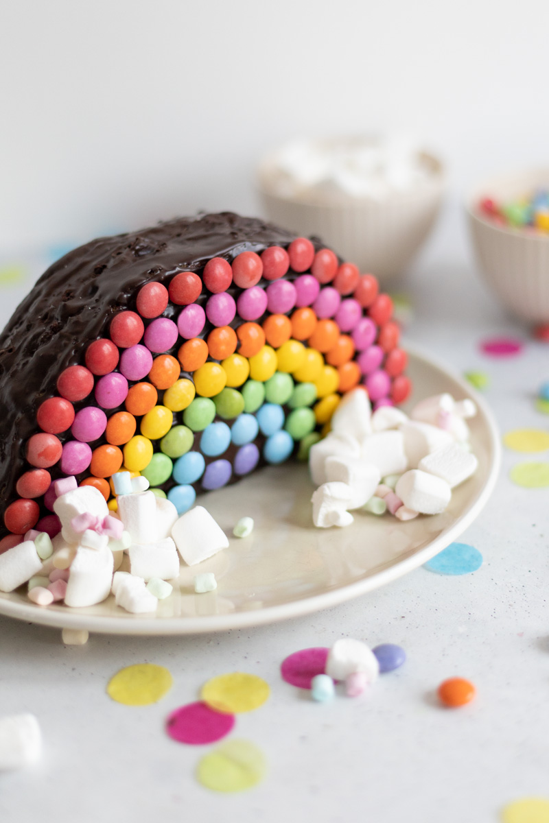 Regenbogen Kuchen Rezept - leckerer Geburtstagskuchen
