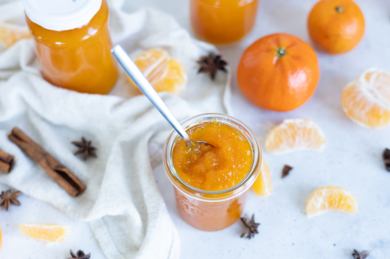 Mandarinen-Marmelade für Weihnachten selber machen - Geschenk aus der Küche