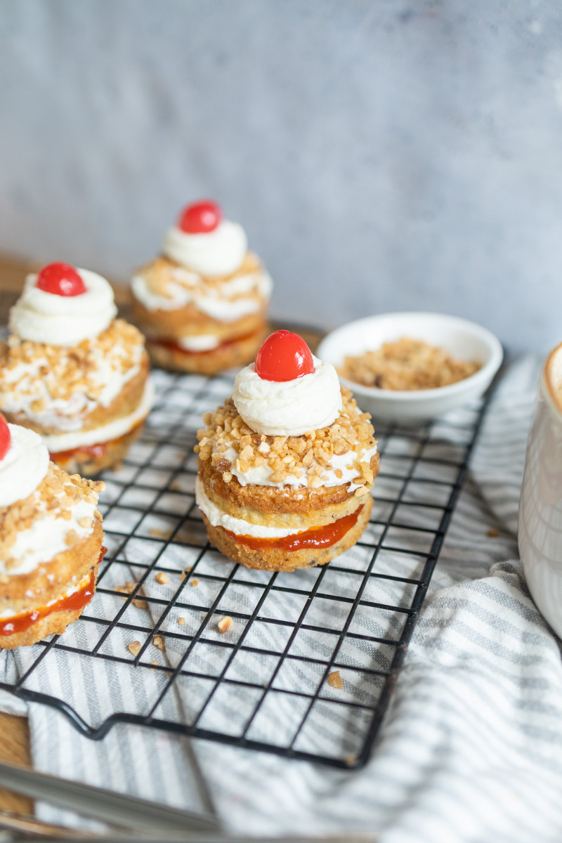 Frankfurter Kranz Cupcakes - Rezept für Mini Kuchen