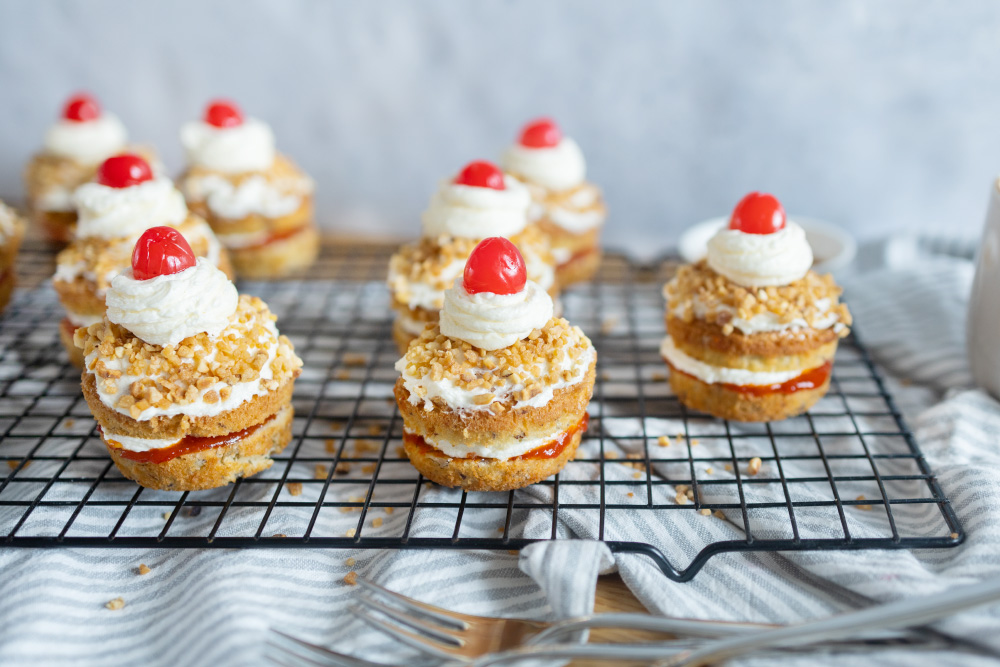 Frankfurter Kranz Cupcakes - Rezept für Mini Kuchen