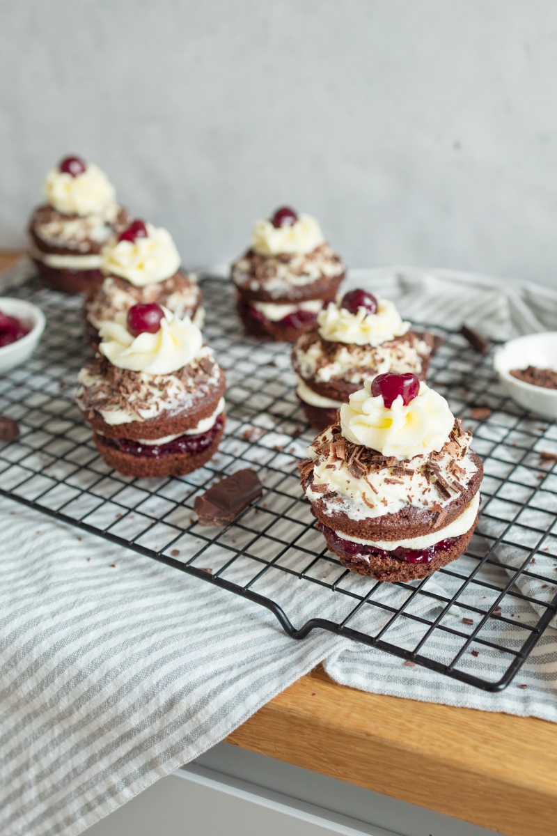 Schwarzwälder Kirsch Cupcakes / Muffins
