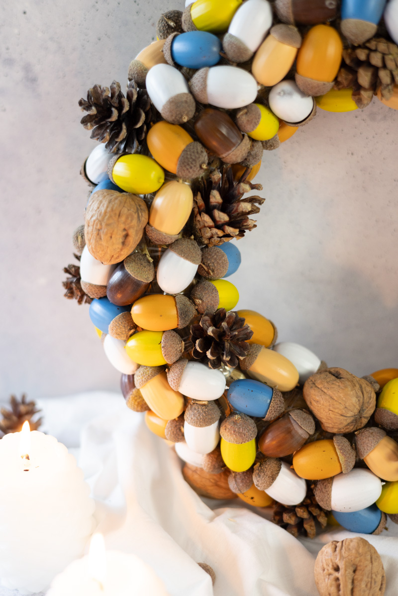 Make your own autumn wreath from natural materials #DIYYearChallenge