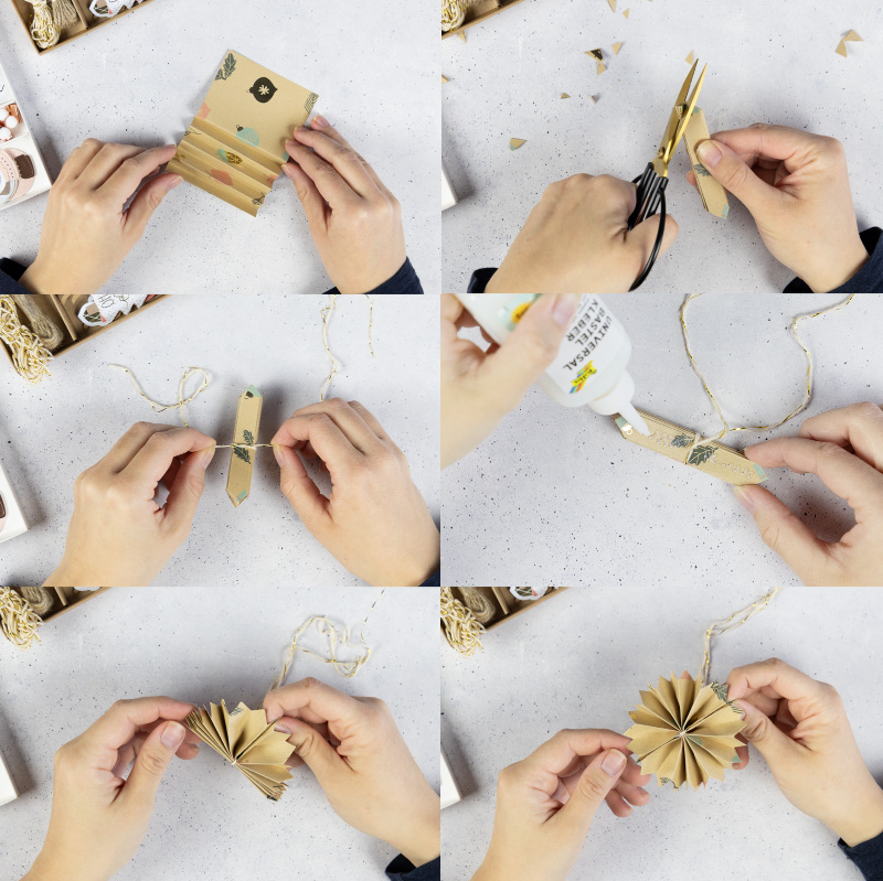 DIY Papiersterne basteln: Einfache Stern-Anhänger für Geschenke #DIYYearChallenge