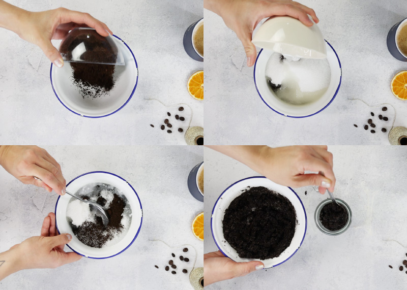 Make your own coffee scrub #DIYYearChallenge