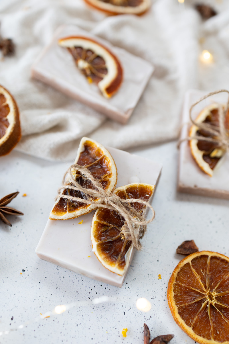 DIY orange-cinnamon soap