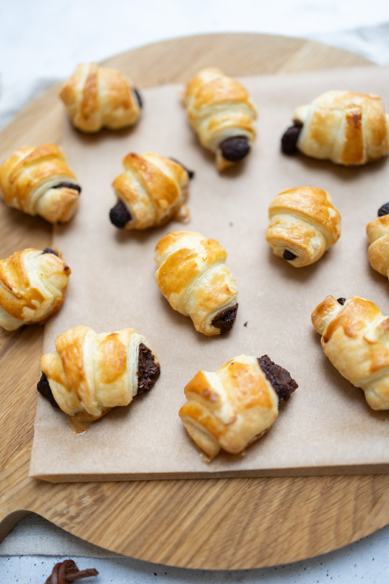 Gefüllte Mini-Croissants: Super einfaches Fingerfood für den Brunch