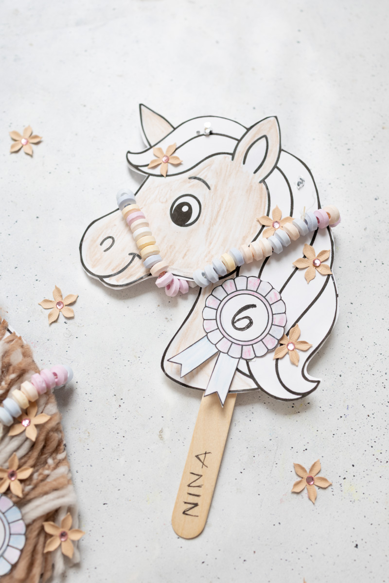 DIY Pferde Einladung für den Kindergeburtstag basteln