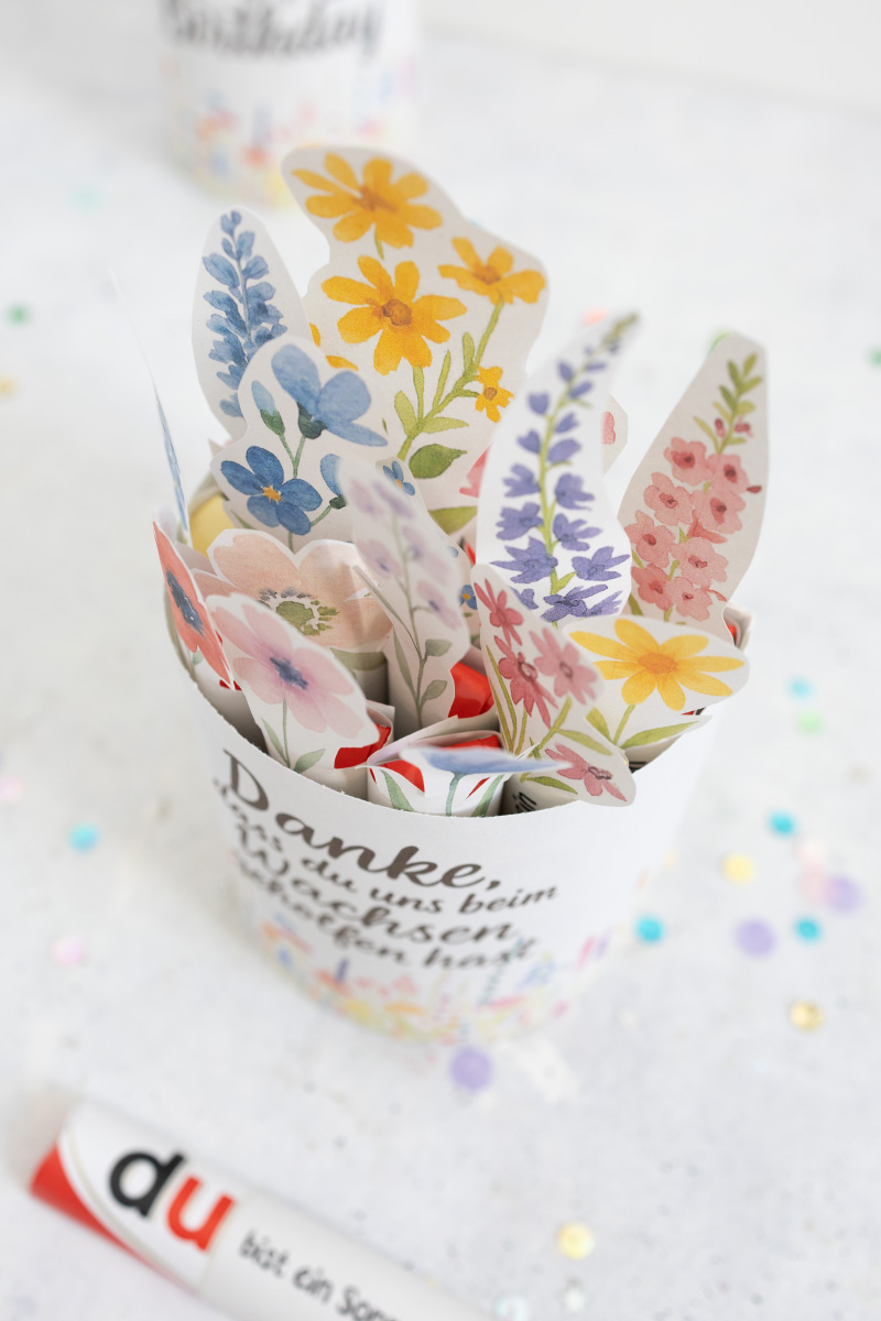 Duplo Banderole for packaging / bouquet with template to print out