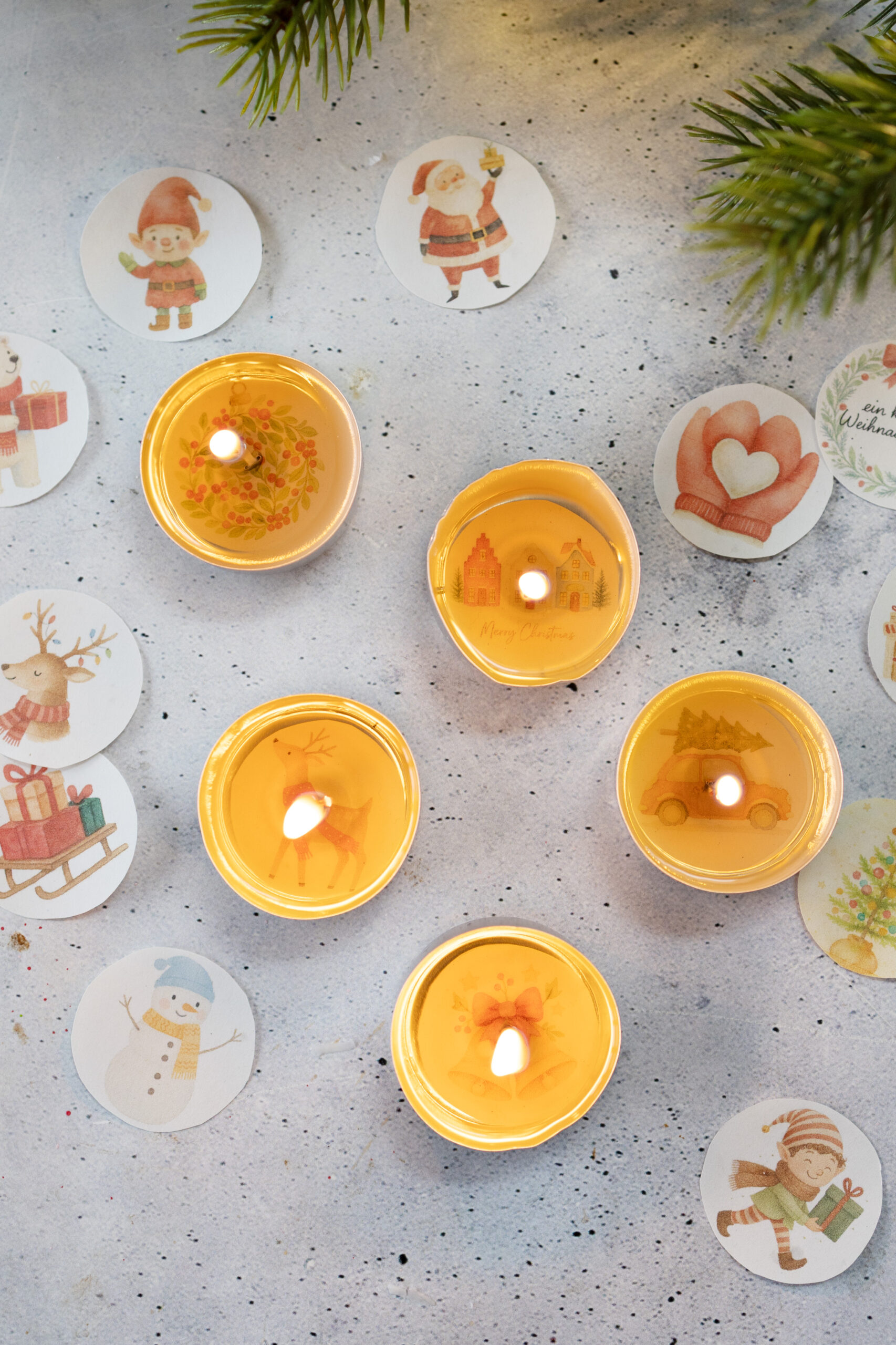 Weihnachtliche Teelicht-Botschaften – die magische DIY-Idee für die Adventszeit