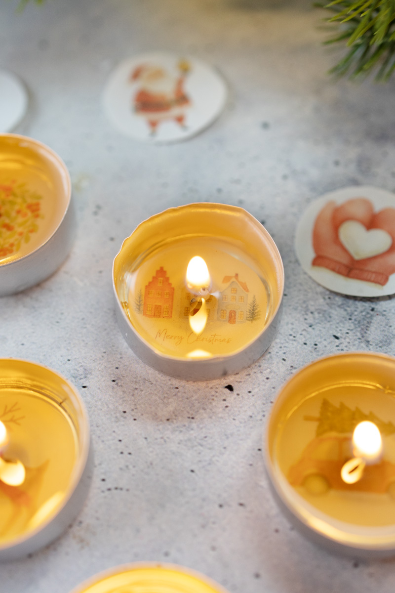 Weihnachtliche Teelicht-Botschaften – die magische DIY-Idee für die Adventszeit
