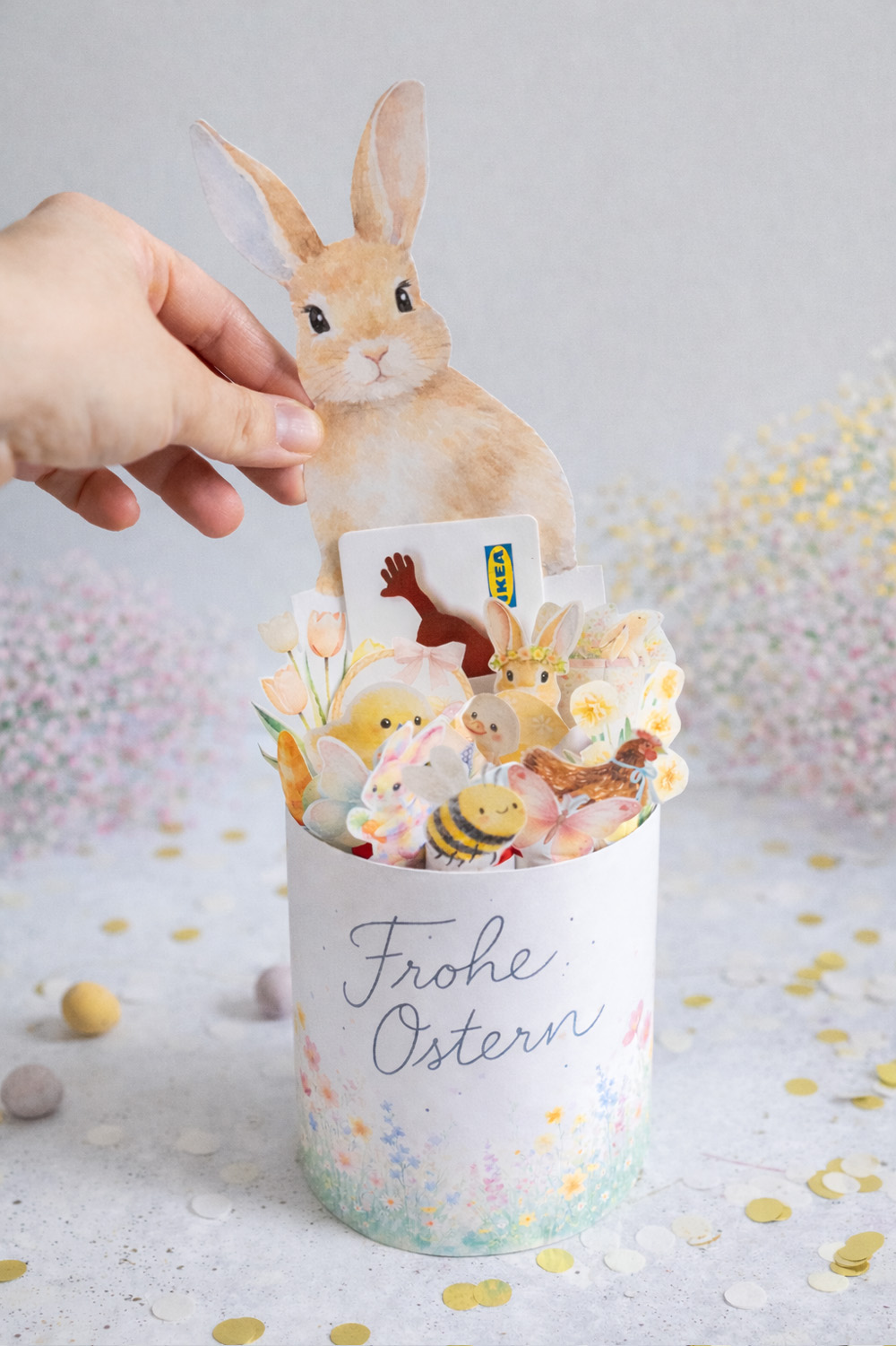 Duplo Banderole für Verpackung für Ostern mit Vorlage zum Ausdrucken