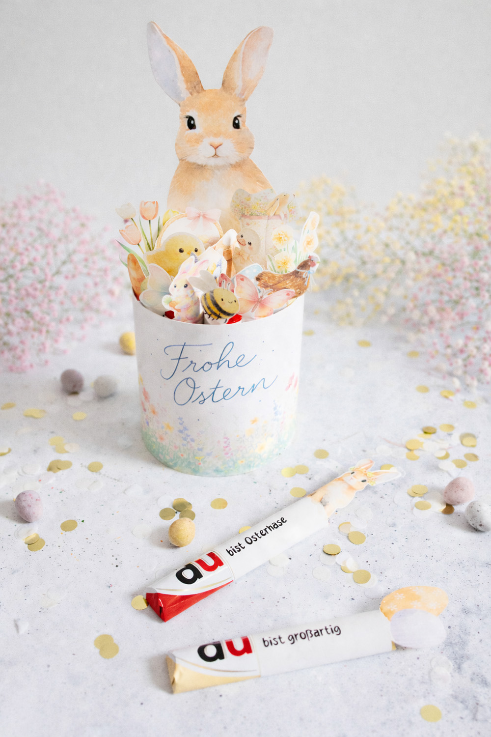 Duplo Banderole für Verpackung für Ostern mit Vorlage zum Ausdrucken