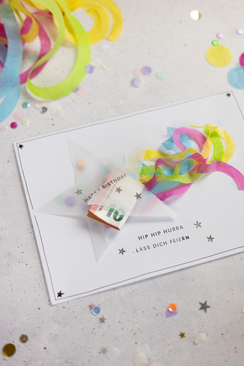 DIY Geldgeschenkkarte #DIYYearChallenge