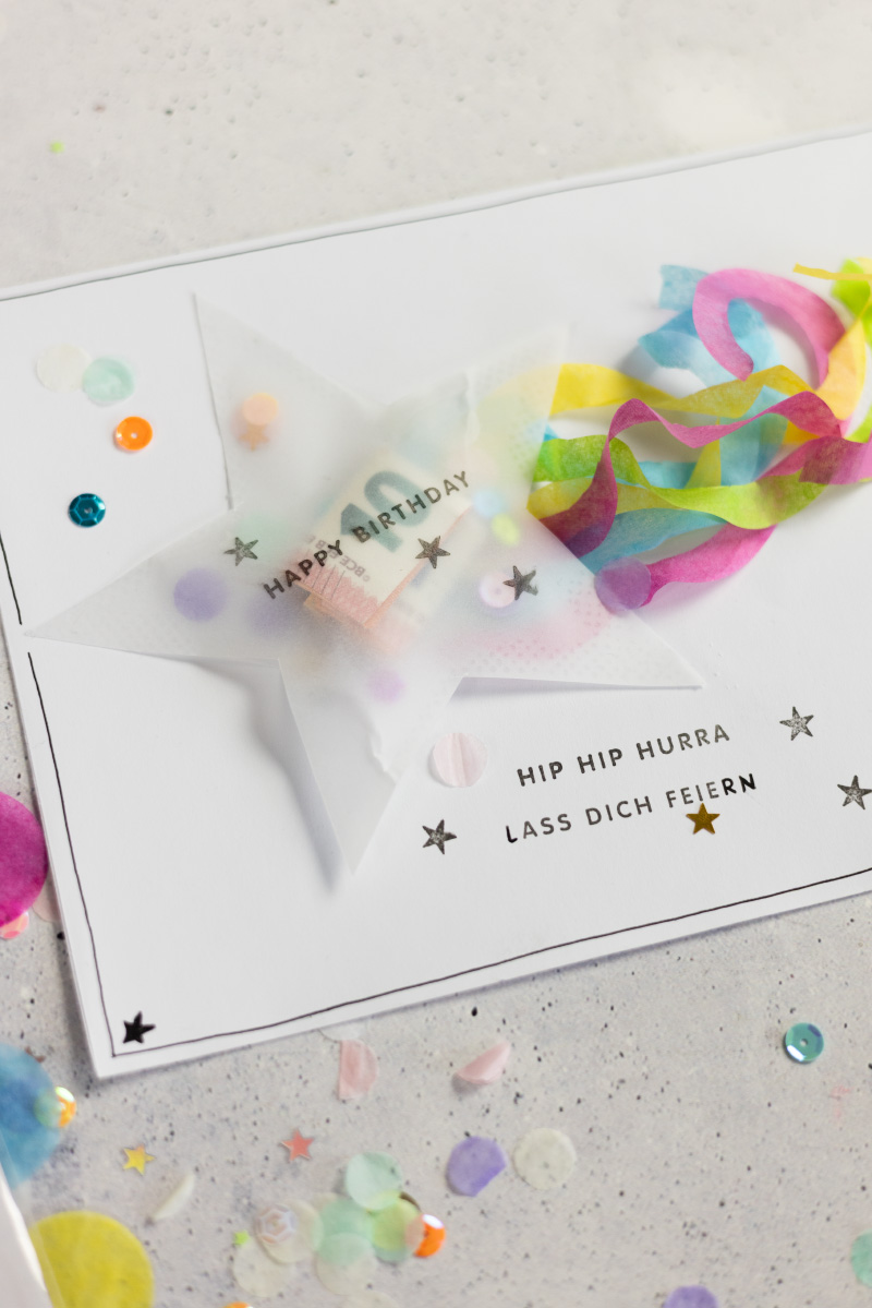 DIY Geldgeschenkkarte #DIYYearChallenge