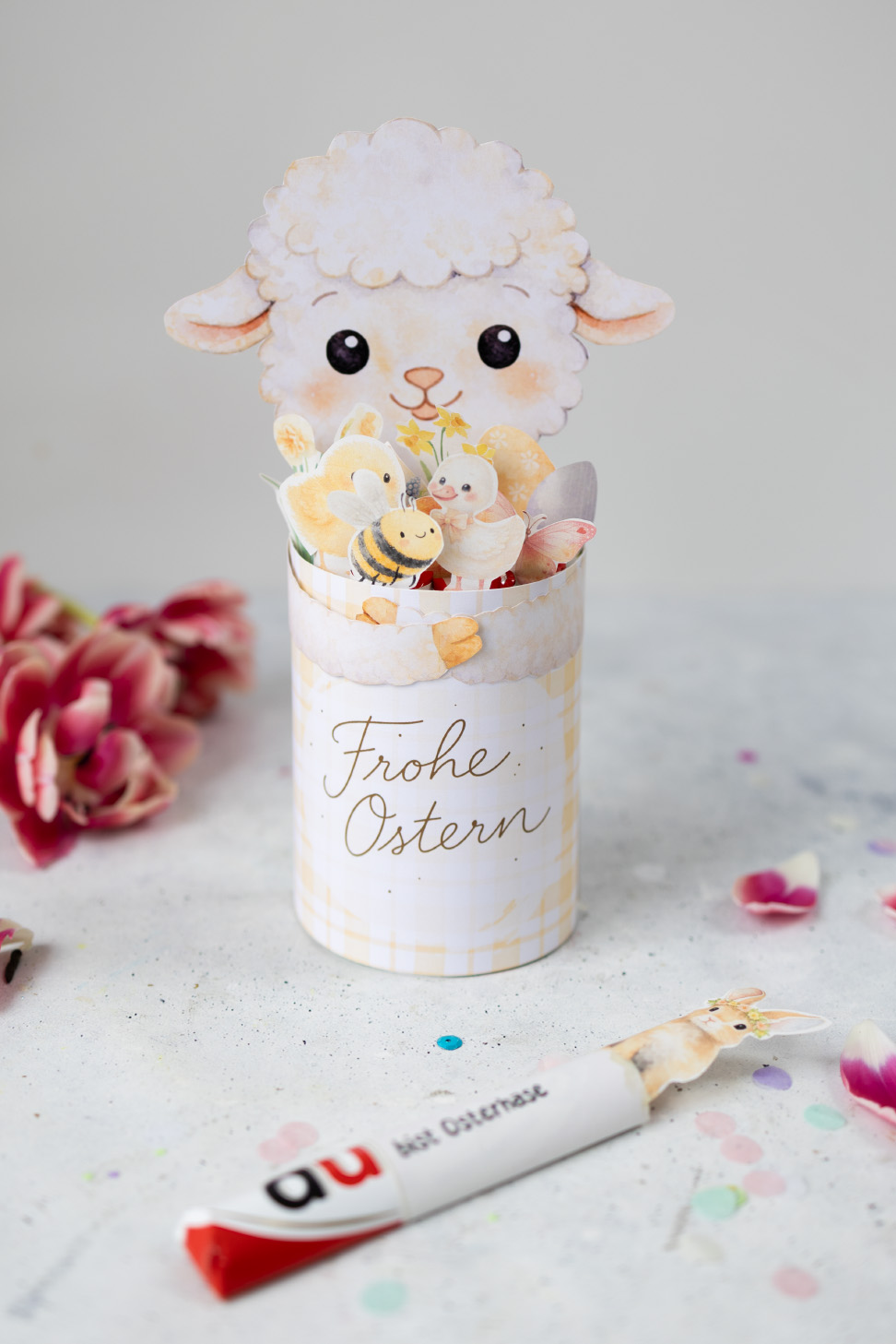 Duplo Banderole für Verpackung für Ostern mit Vorlage zum Ausdrucken