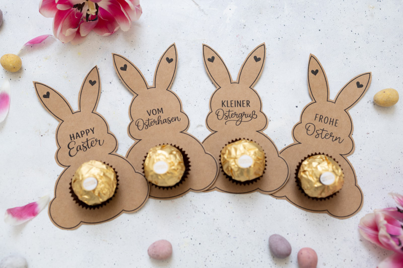 Osterhasen mit Ferrero Rocher als Ostermitbringsel