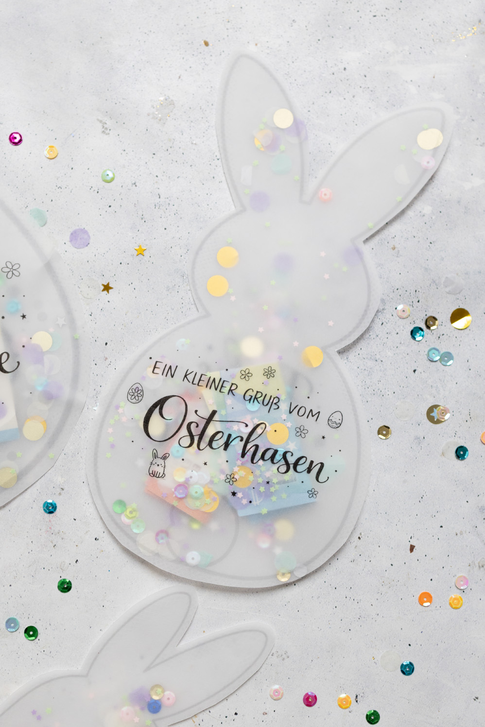 Oster Schüttelkarten für Geld, Gutscheine und Süßigkeiten als Ostergeschenk