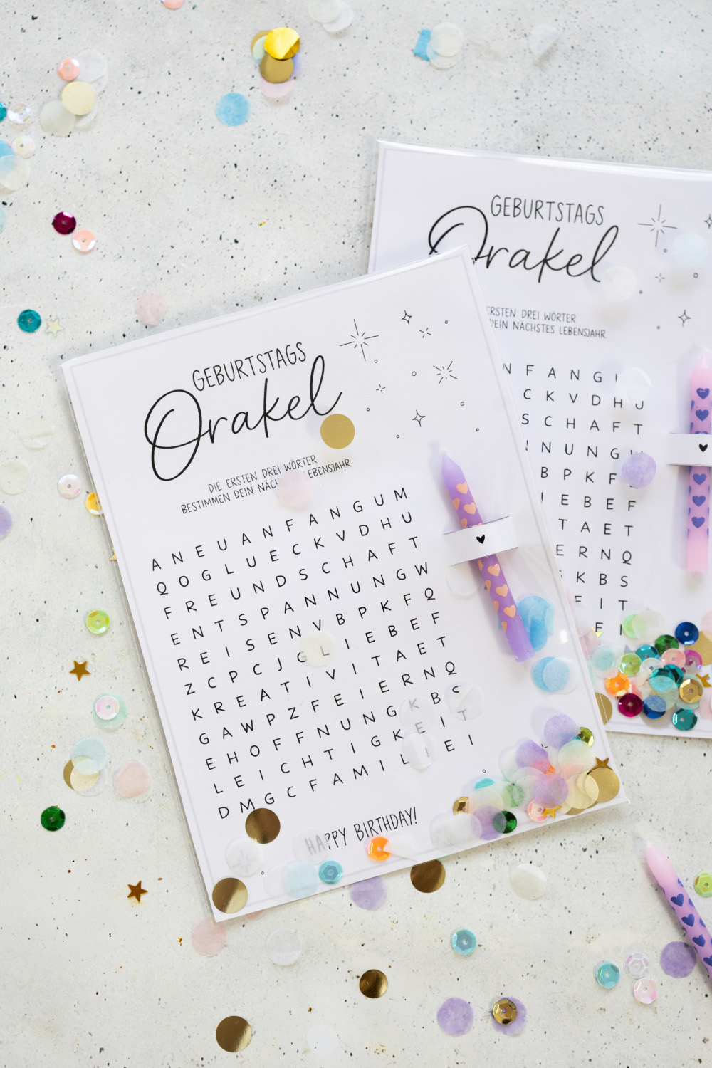 Geburtstags-Orakel als kleines Geburtstagsgeschenk