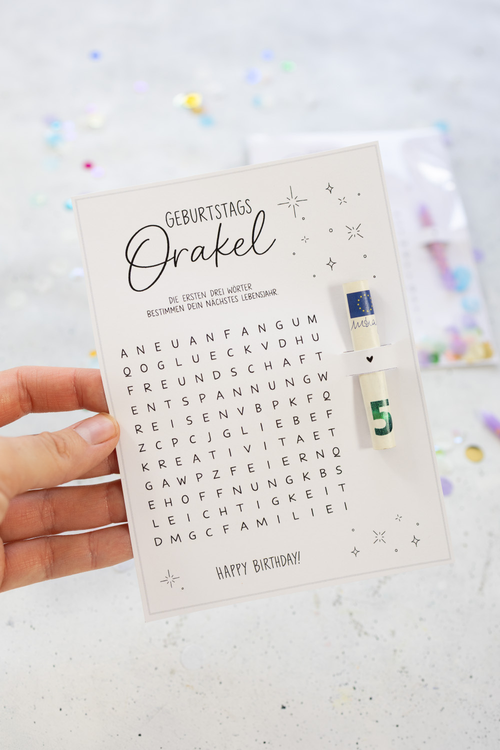 Geburtstags-Orakel als kleines Geburtstagsgeschenk