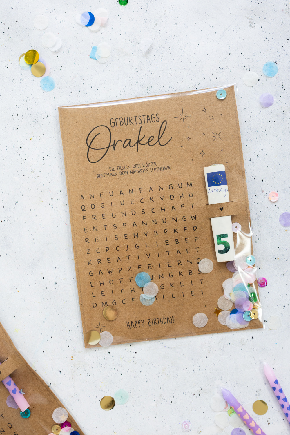 Geburtstags-Orakel als kleines Geburtstagsgeschenk