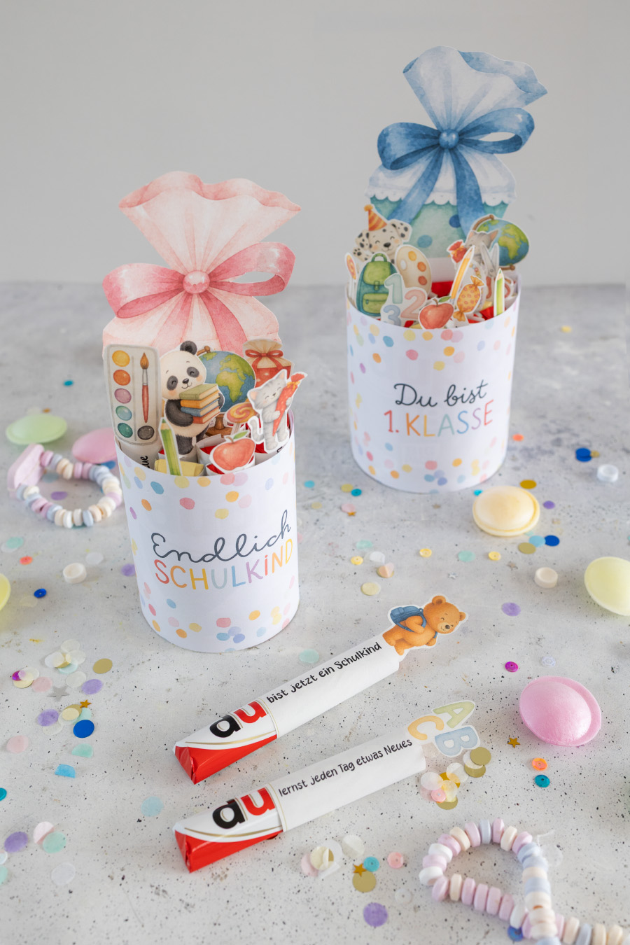Duplo Banderole für Verpackung / Blumenstrauß mit Vorlage zum Ausdrucken