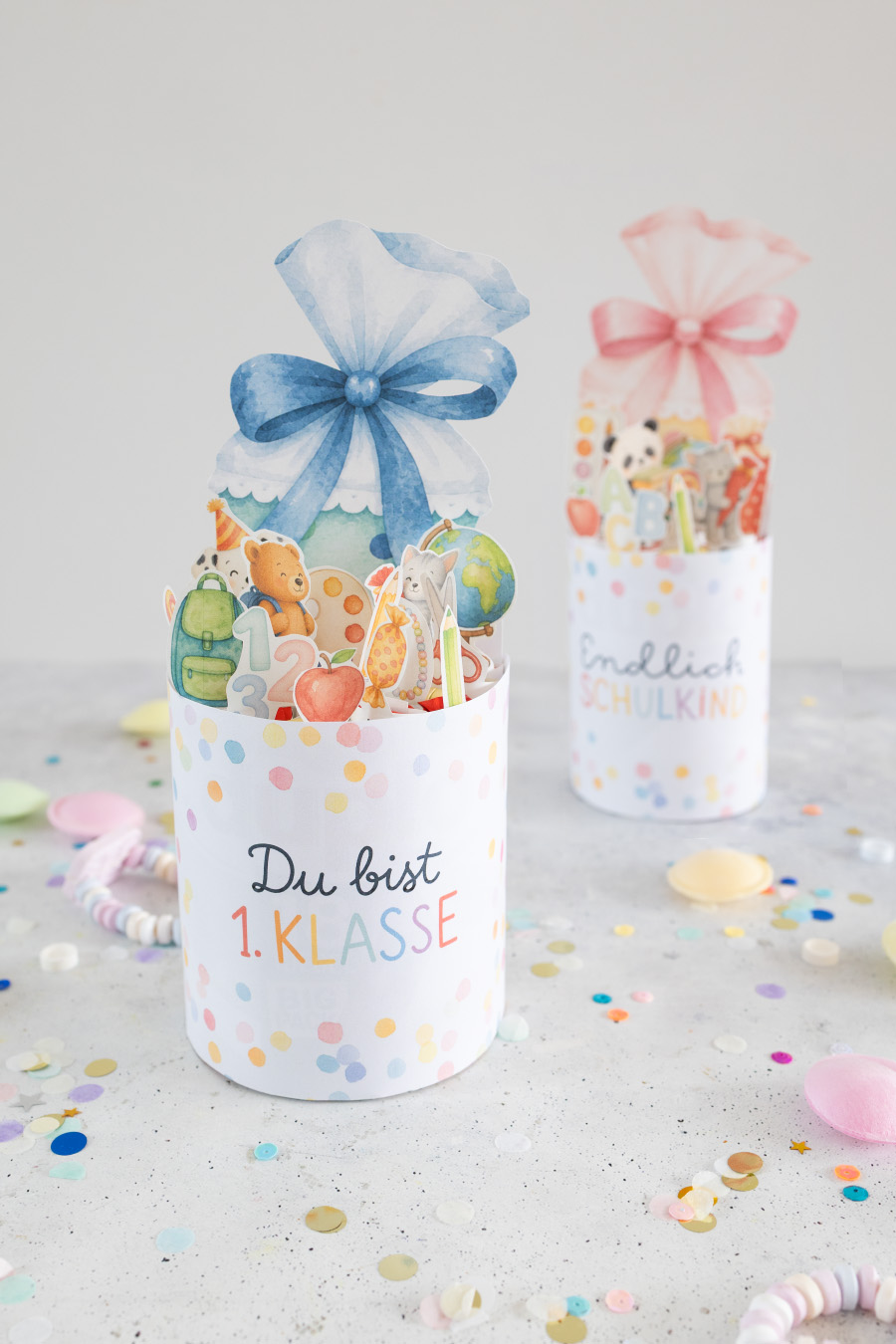 Duplo Banderole für Verpackung / Blumenstrauß mit Vorlage zum Ausdrucken
