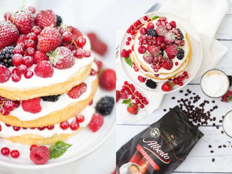 Ein beeriger Naked Cake & Danke, Mamma!