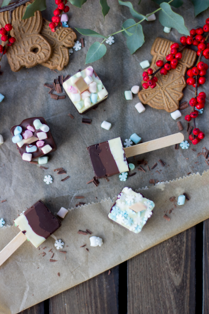 Chocolate on a stick - drinking chocolate as a (Christmas) gift