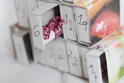 Streichholzschachtel Adventskalender - TRYTRYTRY