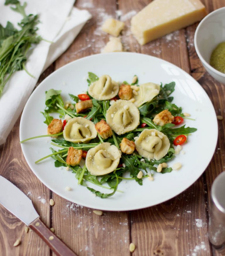 Selbstgemachte Tortellini und Quorn-Geschnetzeltes - TRYTRYTRY