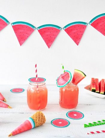 Gastpost: Freebies für deine Melonen-Mottoparty!