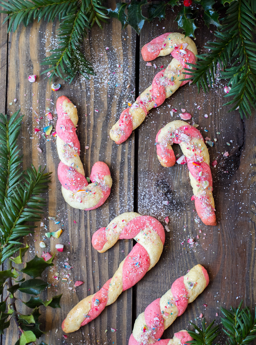  Geschenke aus der Küche für Weihnachten: Candy Cane Cookies