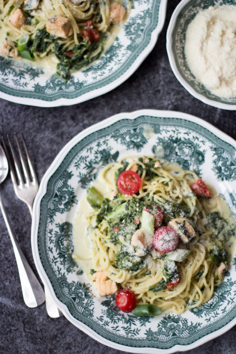 LachsSpinatPasta / OnePotPasta mit Lachs TRYTRYTRY