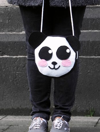 Panda-Filztasche