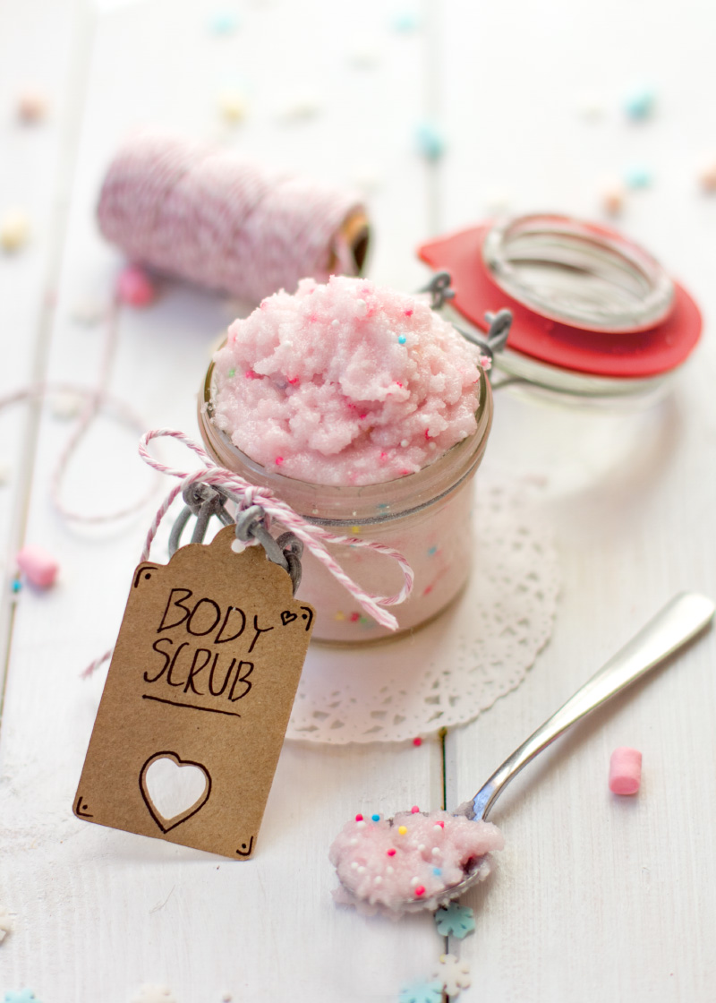 DIY Sugar Scrub / Body Scrub / Körperpeeling zum Verschenken