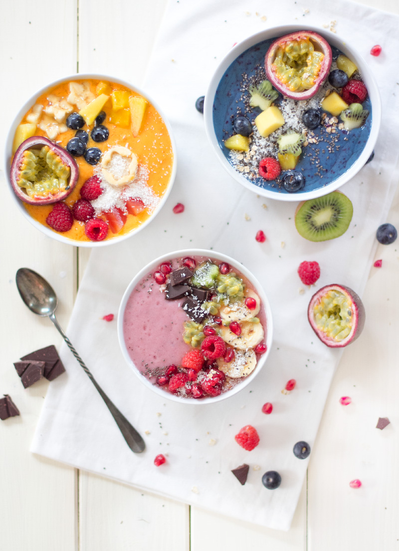 3 leckere Smoothie Bowls