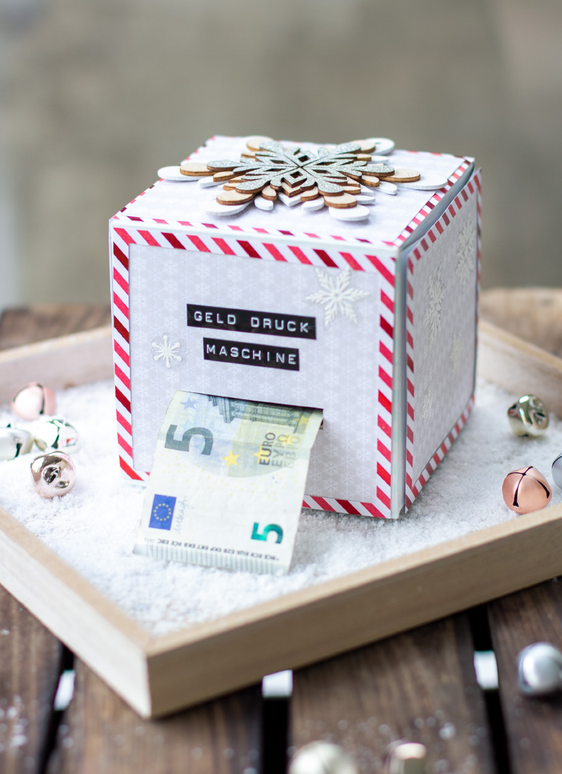 Geld-Druck-Maschine als Idee für Geburtstagsgeschenke