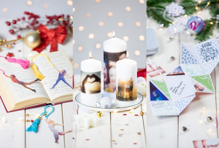 3 DIY FotoGeschenke Fotokerze, FotoLeporello und Foto