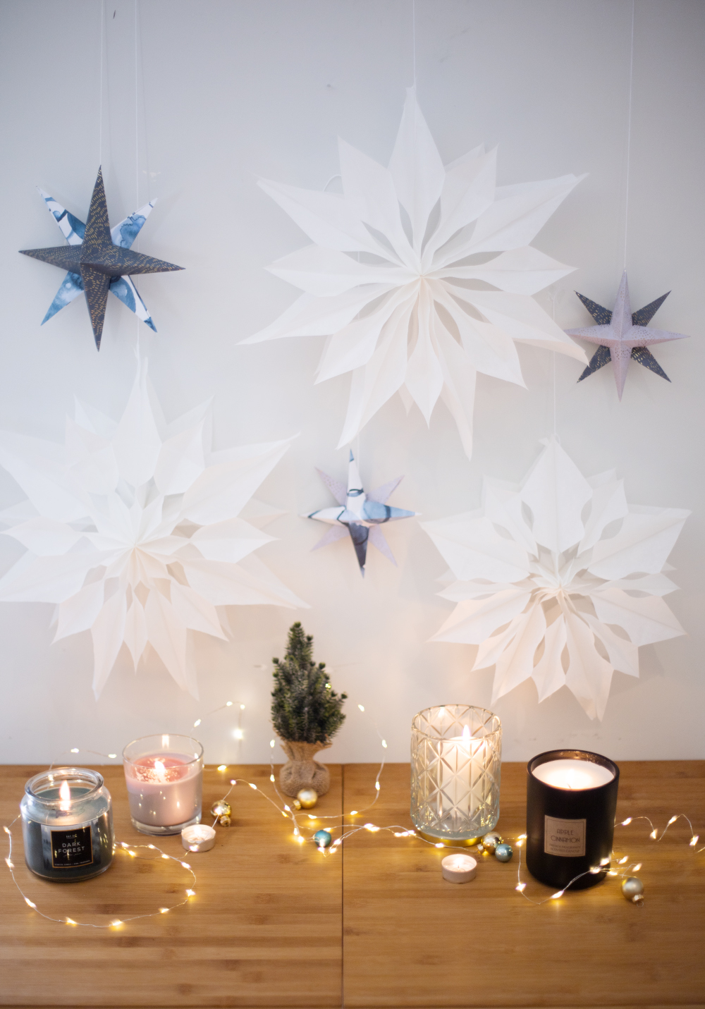DIY Weihnachtsstern aus Papier-Butterbrottüten