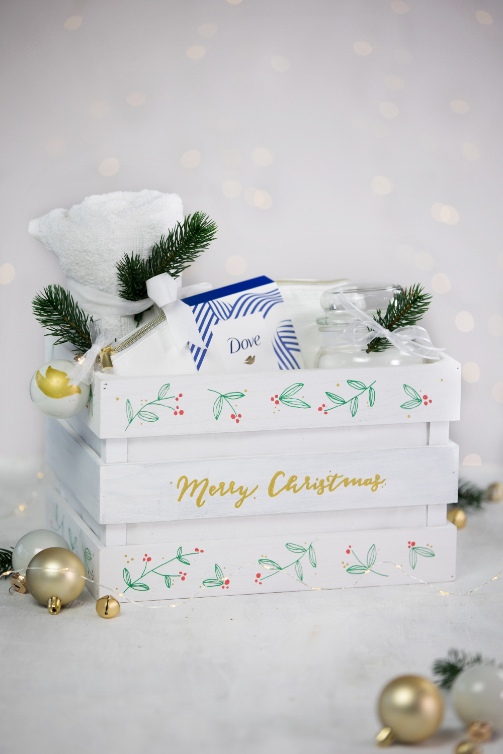 DIY Geschenkbox als Weihnachtsgeschenk (mit Dove)