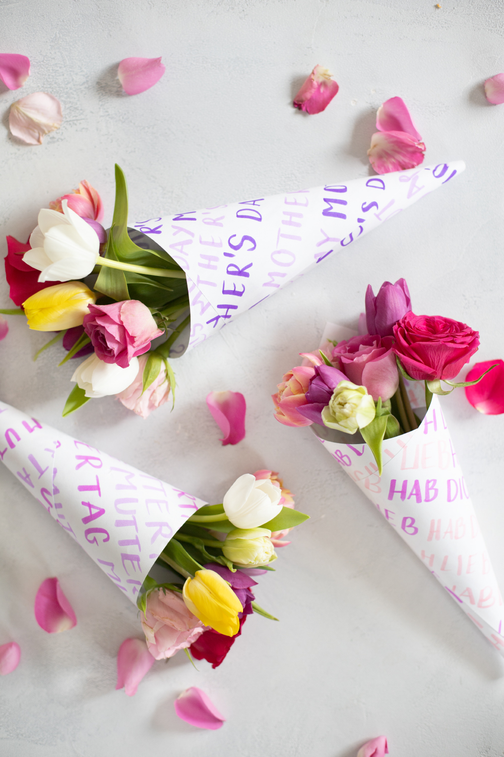 Muttertagsgeschenke selber machen: DIY Blumen-Bouquet für den Muttertag