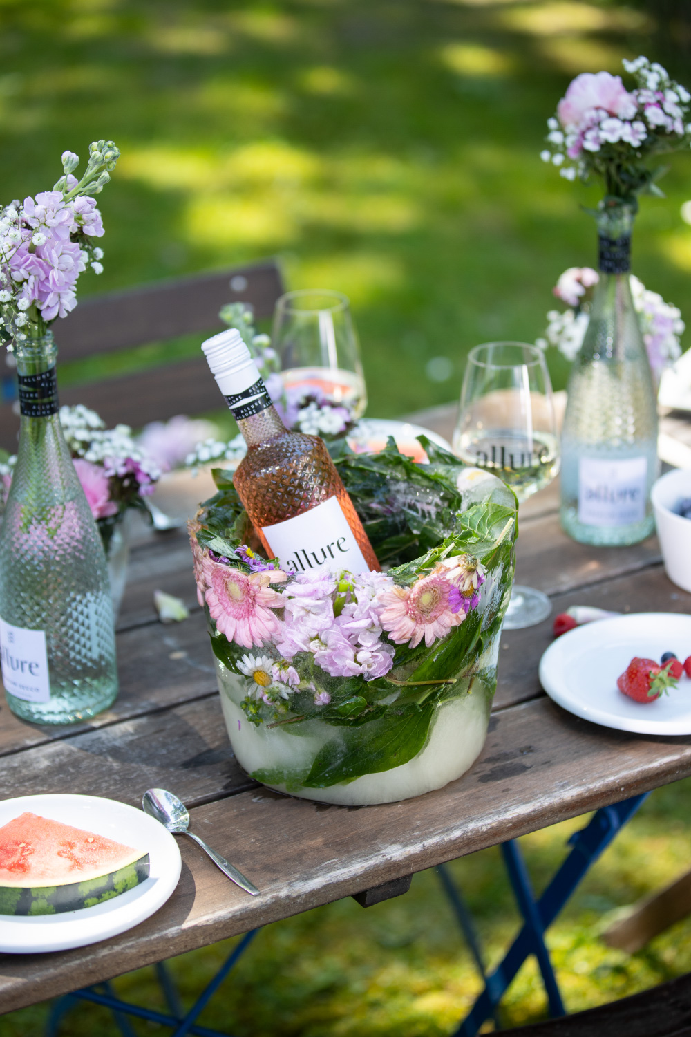 DIY Blumeneiskübel und Sommerparty mit allure