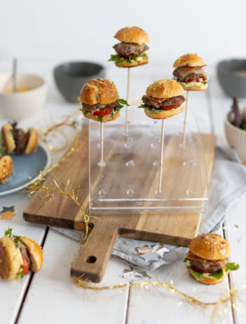 Cake-Pop Mini-Burger als Partysnack oder Picknicksnack