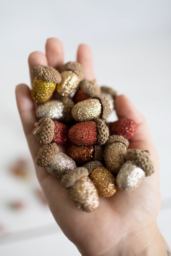 Künstliche Eicheln Für Herbstdeko - 50 Stück Natürliche Deko-Eicheln