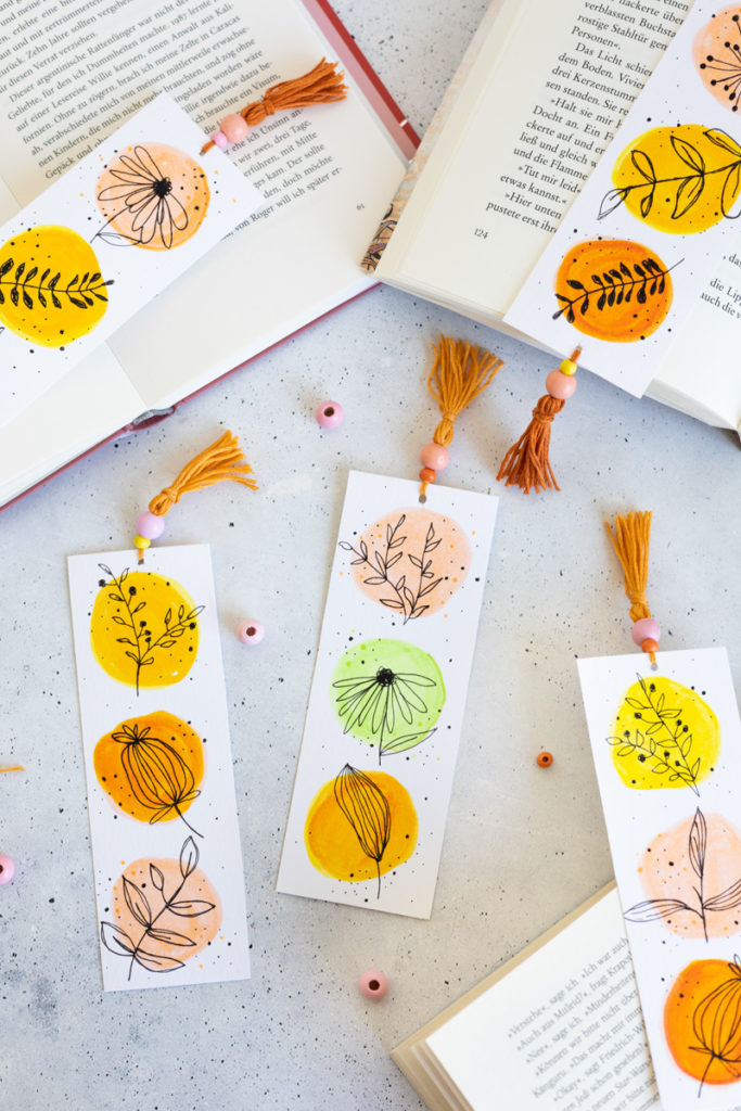 Lesezeichen basteln für Erwachsene - TRYTRYTRY