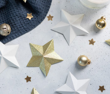 Sterne basteln aus Papier - Weihnachtsdeko selber machen